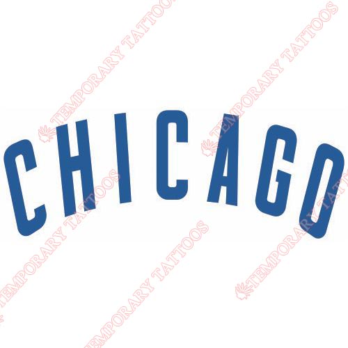 Chicago Cubs Customize Temporary Tattoos Stickers NO.1476